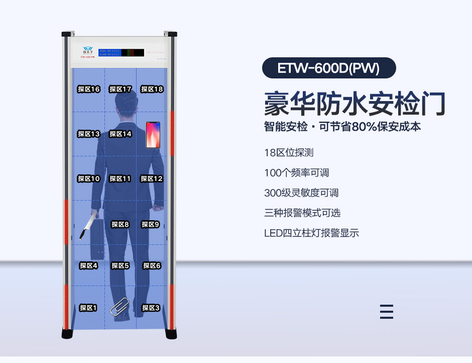 防雨型安檢門
